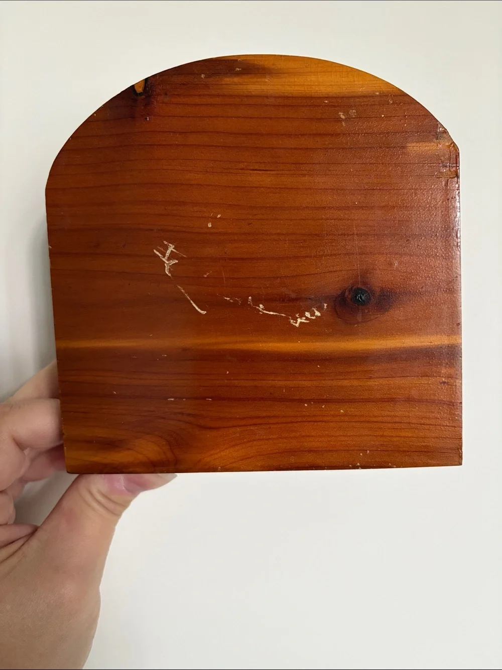Vintage wooden Napkin Holder - Brown and Yellow Kitchen Prayer